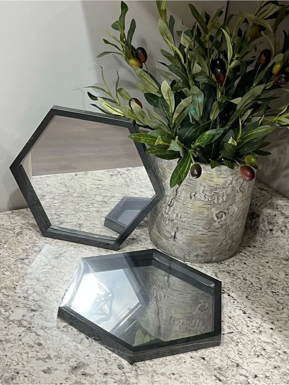 Hexagon Mirror Set (Black) 🪞🆕🪞